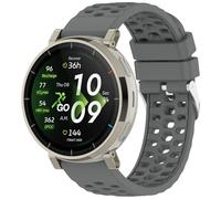 Yikamosi Compatible con Amazfit Cheetah 2 Pro Correa para Mujer y Hombre,20MM liberación rápida Silicona Suave Cierre de acero inoxidable Correas de Repuesto para Cheetah 2 Pro SmartWatch,Gris