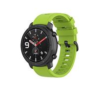 Yikamosi Compatible con Amazfit GTR 42MM Correa,20MM liberación Rápida Silicona Suave Cierre de Acero Inoxidable Correas de Repuesto para GTR 42MM/GTS 2/GTS 2e/GTS 2Mini,Verde
