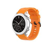 Yikamosi Compatible con Amazfit GTR 42MM Correa,20MM liberación Rápida Silicona Suave Cierre de Acero Inoxidable Correas de Repuesto para GTR 42MM/GTS 2/GTS 2e/GTS 2Mini,Naranja