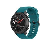 Yikamosi Compatible con Amazfit GTR 42MM Correa,20MM liberación Rápida Silicona Suave Cierre de Acero Inoxidable Correas de Repuesto para GTR 42MM/GTS 2/GTS 2e/GTS 2Mini,Verde Oscuro