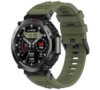 Yikamosi Compatible con Amazfit T-Rex Ultra Correa para Mujer y Hombre,liberación rápida Silicona Suave Cierre de TPU Correas de Repuestoo para Amazfit T-Rex Ultra A2142,Ejército Verde