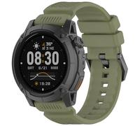 Yikamosi Compatible con COROS NOMAD Correa para Mujer y Hombre,24MM liberación rápida Silicona Suave Cierre de acero inoxidable Correas de Repuesto para NOMAD,Verde Militar
