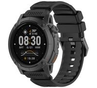 Yikamosi Compatible con COROS NOMAD Correa para Mujer y Hombre,24MM liberación rápida Silicona Suave Cierre de acero inoxidable Correas de Repuesto para NOMAD,Negro