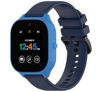 Yikamosi Compatible con Cosmo JrTrack 5 Correa para Mujer y Hombre,liberación rápida Silicona Suave Cierre de acero inoxidable Correas de Repuesto para JrTrack 5 Children's SmartWatch,Azul Medianoche