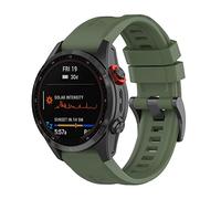 Yikamosi Compatible con Garmin Fenix 7 Correa,22MM liberación rápida Silicona Suave Cierre de Acero Inoxidable Correas de Repuesto para Garmin Garmin Fenix 7/EPIX Gen 2,Ejercito Verde