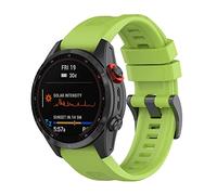 Yikamosi Compatible con Garmin Fenix 7 Correa,22MM liberación rápida Silicona Suave Cierre de Acero Inoxidable Correas de Repuesto para Garmin Garmin Fenix 7/EPIX Gen 2,Verde