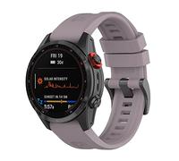 Yikamosi Compatible con Garmin Fenix 7S Correa,20MM liberación rápida Silicona Suave Cierre de Acero Inoxidable Correas de Repuesto para Garmin Fenix 7S/Fenix 7S Solar,Púrpura