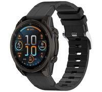 Yikamosi Compatible con Garmin Fenix 8 Correa para Mujer y Hombre,QuickFit Silicona Suave con Cuero Correas de Repuesto para Garmin Fenix 8 51MM/Epix Pro 51MM/Fenix 7X/Fenix 6X,Negro