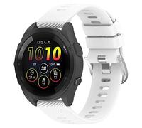 Yikamosi Compatible con Garmin Forerunner 265 Correa para Mujer y Hombre,liberación rápida Silicona Suave Cierre de Acero Inoxidable Correas de Repuesto para Garmin Forerunner 265,Blanco