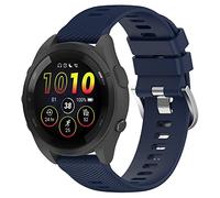Yikamosi Compatible con Garmin Forerunner 265S Correa para Mujer y Hombre,liberación rápida Silicona Suave Cierre de Acero Inoxidable Correas de Repuesto para Garmin Forerunner 265S,Azul Medianoche