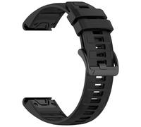 Yikamosi Compatible con Garmin Quatix 8 51MM Correa para Mujer y Hombre,26 MM Dual Color Silicona Suave Cierre de acero inoxidable Correas de Repuesto para Quatix 8 51MM,Negro