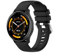 Yikamosi Compatible con Garmin Venu 4 41MM Correa para Mujer y Hombre,18MM liberación rápida Silicona Suave Cierre de acero inoxidable Correas de Repuesto para Venu 4 41MM/Venu 3S,Negro