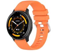 Yikamosi Compatible con Garmin Venu 4 45MM Correa para Mujer y Hombre,22MM liberación rápida Silicona Suave Cierre de acero inoxidable Correas de Repuesto para Venu 4 45MM/Venu 3,Naranja