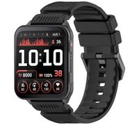 Yikamosi Compatible con Garmin Venu X1 Correa para Mujer y Hombre,24MM liberación rápida Silicona Suave Cierre de acero inoxidable Correas de Repuesto para Venu X1,Negro