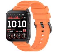 Yikamosi Compatible con Garmin Venu X1 Correa para Mujer y Hombre,24MM liberación rápida Silicona Suave Cierre de acero inoxidable Correas de Repuesto para Venu X1,Naranja
