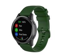 Yikamosi Compatible con Garmin Vivoactive 4 Correa,22MM liberación rápida Silicona Suave Cierre de Acero Inoxidable Correas de Repuesto para Vivoactive 4/Venu 2,Ejercito Verde