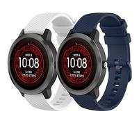 Yikamosi Compatible con Garmin Vivoactive 4 Correa,22MM liberación rápida Silicona Suave Cierre de Acero Inoxidable Correas de Repuesto para Vivoactive 4/Venu 2,Blanco+Azul Noche