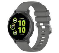 Yikamosi Compatible con Garmin vivoactive 5 Correa para Mujer y Hombre,20MM liberación rápida Silicona Suave Cierre de Acero Inoxidable Correas de Repuesto para Garmin vivoactive 5,Gris