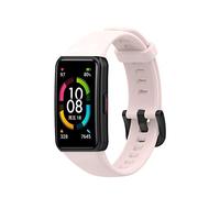 Yikamosi Compatible con Honor Band 6 Correa/Huawei Band 6 Correa,liberación rápida TPU Suave Cierre de Acero Inoxidable Correas de Repuesto para Honor Band 6/Huawei Band 6,Rosa