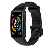 Yikamosi Compatible con Honor Band 7/Band 6 Correa para Mujer y Hombre,liberación rápida Silicona Suave Cierre de TPU Correas de Repuestoo para Honor Band 7/Band 6/Huawei Band 6,Negro