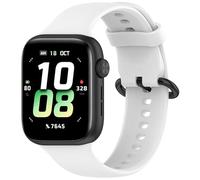 Yikamosi Compatible con Honor Watch 5 Correa para Mujer y Hombre,Silicona Suave Cierre de acero inoxidable Correas de Repuesto Compatible con Honor Watch 5,Blanco
