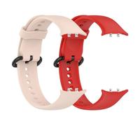 Yikamosi Compatible con Honor Watch 5 Correa para Mujer y Hombre,Silicona Suave Cierre de acero inoxidable Correas de Repuesto Compatible con Honor Watch 5,Rosa+Rojo