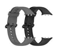Yikamosi Compatible con Honor Watch 5 Correa para Mujer y Hombre,Silicona Suave Cierre de acero inoxidable Correas de Repuesto Compatible con Honor Watch 5,Gris+Negro