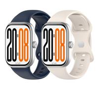 Yikamosi Compatible con Honor Watch X5 Correa para Mujer y Hombre,liberación rápida Silicona Suave Cierre de acero inoxidable Correas de Repuesto para Watch X5 Smart Watches,Azul Medianoche+Caqui