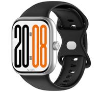 Yikamosi Compatible con Honor Watch X5 Correa para Mujer y Hombre,liberación rápida Silicona Suave Cierre de acero inoxidable Correas de Repuesto para Watch X5 Smart Watches,Negro