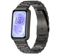 Yikamosi Compatible con Huawei Band 11 Correa para Mujer y Hombre,liberación rápida Pulsera de Acero Inoxidable Pulsera de Repuesto para Band 11/Band 11 Pro,Negro