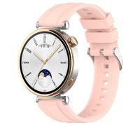 Yikamosi Compatible con Huawei Watch GT4 Correa para Mujer y Hombre,18MM liberación rápida Silicona Suave Cierre de Acero Inoxidable Correas de Repuesto para Huawei Watch GT4 41MM,Rosado