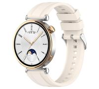 Yikamosi Compatible con Huawei Watch GT4 Correa para Mujer y Hombre,18MM liberación rápida Silicona Suave Cierre de Acero Inoxidable Correas de Repuesto para Huawei Watch GT4 41MM,Caqui