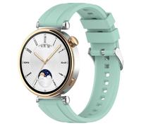 Yikamosi Compatible con Huawei Watch GT4 Correa para Mujer y Hombre,18MM liberación rápida Silicona Suave Cierre de Acero Inoxidable Correas de Repuesto para Huawei Watch GT4 41MM,Verde