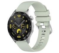 Yikamosi Compatible con Huawei Watch GT4 Correa para Mujer y Hombre,18MM liberación rápida Silicona Suave Cierre de Acero Inoxidable Correas de Repuesto para Huawei Watch GT4 41MM,Verde