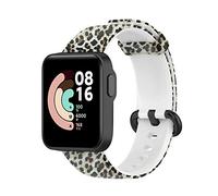 Yikamosi Compatible con Mi Watch Lite Correa/Redmi Watch Correa,Patrón Impreso Silicona Suave Cierre de Acero Inoxidable Correas de Repuesto para Mi Watch Lite/Redmi Watch,Leopardo
