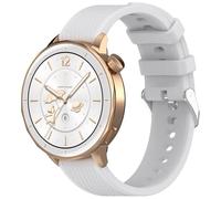 Yikamosi Compatible con Oneplus Watch 4 43MM Correa para Mujer y Hombre,18MM liberación rápida Silicona Suave Cierre de acero inoxidable Correas de Repuesto para Watch 4 43MM/Watch 3 43MM,Gris