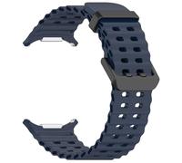 Yikamosi Compatible con Samsung Watch Ultra 47MM Correa para Mujer y Hombre,liberación rápida Silicona Suave Cierre de Acero Inoxidable Correas de Repuesto para Watch Ultra 47MM,Azul Medianoche