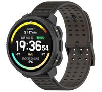 Yikamosi Compatible con Suunto Nautic S Correa para Mujer y Hombre,22MM liberación rápida Silicona Suave Cierre de acero inoxidable Correas de Repuesto para Nautic S/Vertical 2/Race 2,Negro/Marrón