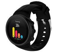Yikamosi Compatible con Suunto Spartan Ultra Correa,liberación rápida Silicona Suave Cierre de Acero Inoxidable Correas de Repuesto para Suunto Spartan Ultra GPS Smart Watch,Negro