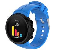 Yikamosi Compatible con Suunto Spartan Ultra Correa,liberación rápida Silicona Suave Cierre de Acero Inoxidable Correas de Repuesto para Suunto Spartan Ultra GPS Smart Watch,Azul