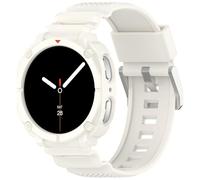 Yikamosi Correa Compatible con Samsung Galaxy Watch 8 44MM para Mujer y Hombre,TPU Suave Cierre de acero inoxidable Correas de Repuesto con funda para Galaxy Watch 8 44MM,Caqui