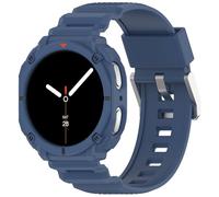 Yikamosi Correa Compatible con Samsung Galaxy Watch 8 44MM para Mujer y Hombre,TPU Suave Cierre de acero inoxidable Correas de Repuesto con funda para Galaxy Watch 8 44MM,Azul