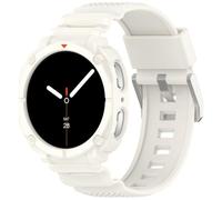 Yikamosi Correa Compatible con Samsung Galaxy Watch 9 40MM para Mujer y Hombre,TPU Suave Cierre de acero inoxidable Correas de Repuesto con funda para Galaxy Watch 9 40MM,Caqui
