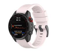 Yikamosi - Correa para Garmin Fenix 7, 22 mm, liberación rápida, silicona flexible, cierre de acero inoxidable, repuesto para Garmin Fenix 7/EPIX Gen 2, color rosa