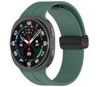 Yikamosi Correa para Mujer y Hombre,QuickFit Silicona Suave Cierre de Magnética Correas de Repuesto Compatible con Samsung Galaxy Watch 8 (40MM/44MM)/Galaxy Watch 8 Classic,Verde