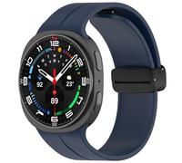 Yikamosi Correa para Mujer y Hombre,QuickFit Silicona Suave Cierre de Magnética Correas de Repuesto Compatible con Samsung Galaxy Watch 8 (40MM/44MM)/Galaxy Watch 8 Classic,Azul Medianoche