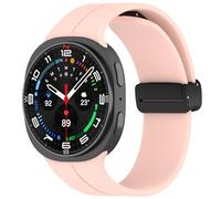Yikamosi Correa para Mujer y Hombre,QuickFit Silicona Suave Cierre de Magnética Correas de Repuesto Compatible con Samsung Galaxy Watch 8 (40MM/44MM)/Galaxy Watch 8 Classic,Rosado