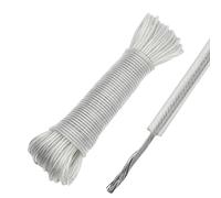 YIKAOMAI® Cuerda para Tender de 30 m con núcleo de Acero para Exteriores, Resistente a la corrosión y al Agua, tendedero Extra Fuerte con una Capacidad de Carga de 120 kg, para jardín Verde