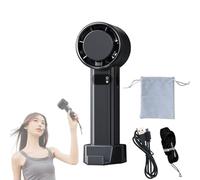 Yikeyuan Jiditech Handheld Fan, Features A Built-In Phone Stand, 100 Level Adjustable Turbo Fan, 4800mah Type-C Rechargeable Battery, Led Display, Travel, Camping, Office & Outdoor Use (1pc-1)