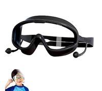Yikeyuan Magic Puffy Goggles,Kiggles - Safe & Smart Swim Goggles For Kids, Nose Clip, Anti-Fog, Uv Protection, 180° Wide View, Secure Fit Ensures Worry-Free Swimming Whether In Pools (black)